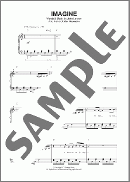 Imagine (arr. Hans-Gunter Huemann)(John Lennon) 楽譜 ピアノ（ソロ） ダウンロード