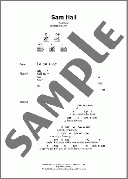 Sam Hall(Johnny Cash) 楽譜 ギター（コード） ダウンロード