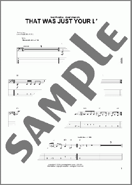 That Was Just Your Life(Metallica) 楽譜 ベース ダウンロード