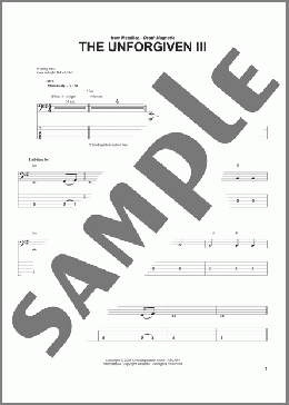 The Unforgiven III(Metallica) 楽譜 ベース ダウンロード