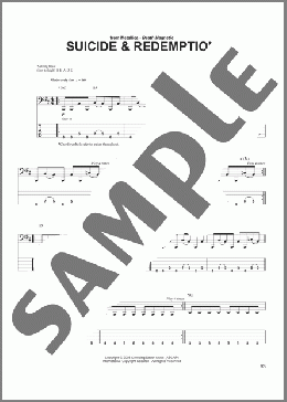Suicide & Redemption(Metallica) 楽譜 ベース ダウンロード
