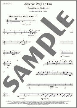 Another Way To Die(Jack White/Alicia Keys) 楽譜 アルトサックス（ソロ） ダウンロード