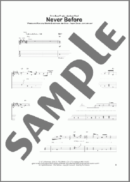 Never Before(Deep Purple) 楽譜 ギター（ソロ） ダウンロード