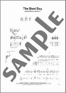 The Best Day(Taylor Swift) 楽譜 ギター（ソロ） ダウンロード