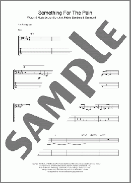 Something For The Pain(Bon Jovi) 楽譜 ベース ダウンロード