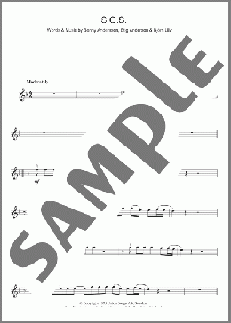 S.O.S.(ABBA) 楽譜 その他 ダウンロード