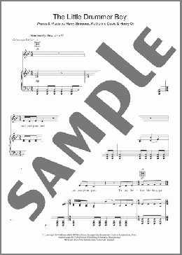 The Little Drummer Boy(Bob Dylan/Katherine K. Davis) 楽譜 その他 ダウンロード