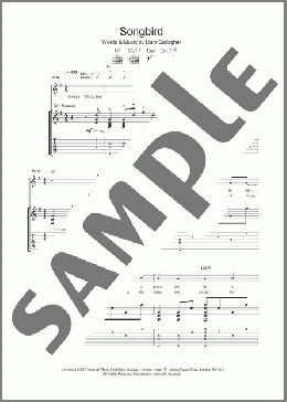 Songbird(Oasis) 楽譜 ギター（ソロ） ダウンロード