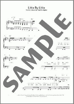 Little By Little(Oasis) 楽譜 ピアノ（ソロ） ダウンロード