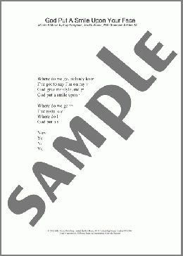 God Put A Smile Upon Your Face(Coldplay) 楽譜 その他 ダウンロード