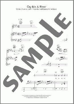Cry Me A River(Justin Timberlake/The Cliks) 楽譜 その他 ダウンロード