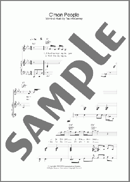 C'mon People(Paul McCartney) 楽譜 その他 ダウンロード
