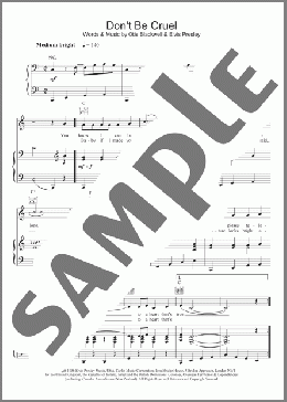 Don't Be Cruel (To A Heart That's True)(Elvis Presley) 楽譜 その他 ダウンロード
