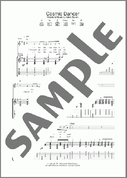 Cosmic Dancer(T Rex) 楽譜 ギター（ソロ） ダウンロード