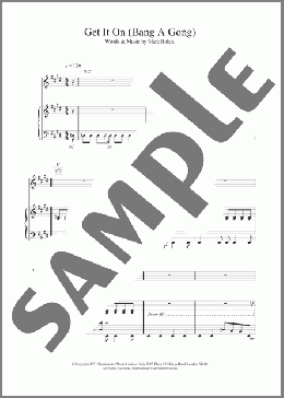 Bang A Gong (Get It On)(T. Rex) 楽譜 その他 ダウンロード