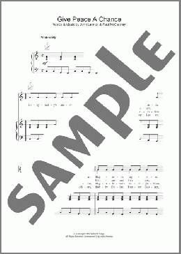 Give Peace A Chance(John Lennon/Plastic Ono Band) 楽譜 その他 ダウンロード