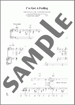 I've Got A Feeling(The Beatles) 楽譜 その他 ダウンロード
