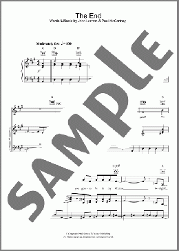 The End(The Beatles) 楽譜 その他 ダウンロード