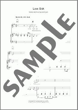 Love Sick(Bob Dylan) 楽譜 その他 ダウンロード