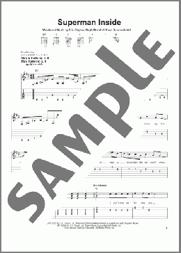Superman Inside(Eric Clapton) 楽譜 ギター（ソロ） ダウンロード