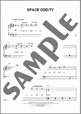 Space Oddity(David Bowie) 楽譜 ピアノ（ソロ） ダウンロード