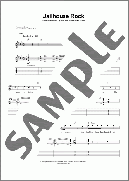 Jailhouse Rock(Elvis Presley/Leiber & Stoller) 楽譜 ギタースコア ダウンロード