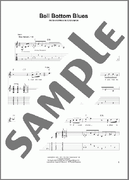 Bell Bottom Blues(Eric Clapton/Derek And The Dominos) 楽譜 ギタースコア ダウンロード