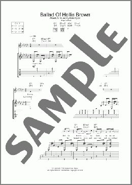 Ballad Of Hollis Brown(Bob Dylan) 楽譜 ギター（ソロ） ダウンロード