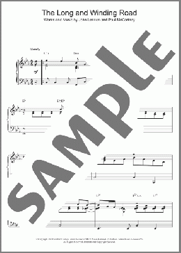 The Long And Winding Road(The Beatles) 楽譜 ピアノ（ソロ） ダウンロード