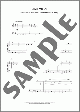 Love Me Do(The Beatles) 楽譜 ピアノ（ソロ） ダウンロード