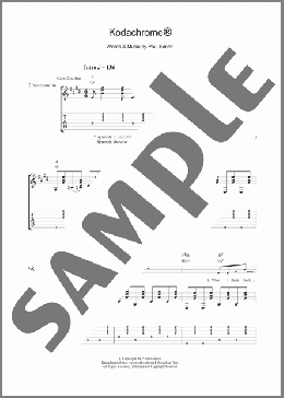Kodachrome(Paul Simon) 楽譜 ギター（ソロ） ダウンロード