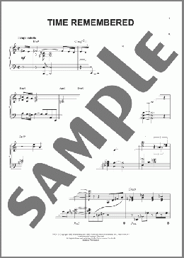 Time Remembered(Bill Evans) 楽譜 ピアノ（ソロ） ダウンロード
