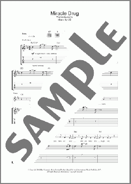 Miracle Drug(U2) 楽譜 ギター（ソロ） ダウンロード