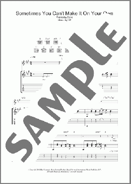Sometimes You Can't Make It On Your Own(U2) 楽譜 ギター（ソロ） ダウンロード
