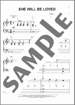 She Will Be Loved(Maroon 5) 楽譜 ピアノ（ソロ） ダウンロード