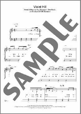 Violet Hill(Coldplay) 楽譜 ピアノ（ソロ） ダウンロード