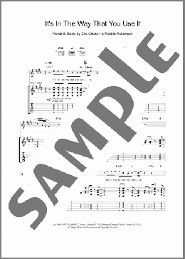 It's In The Way That You Use It(Eric Clapton) 楽譜 ギター（ソロ） ダウンロード