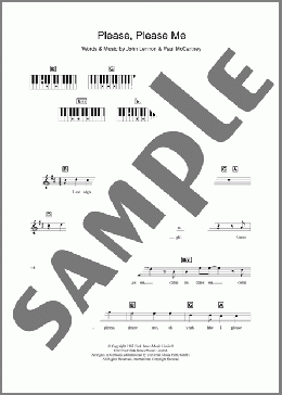 Please Please Me(The Beatles) 楽譜 ピアノ（歌詞 & コード） ダウンロード