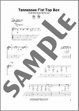 Tennessee Flat Top Box(Johnny Cash/Rosanne Cash) 楽譜 ギター（ソロ） ダウンロード