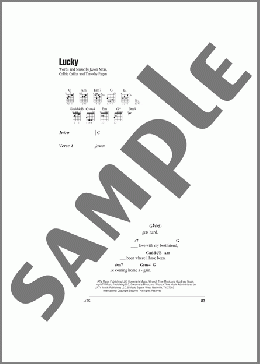 Lucky(Jason Mraz & Colbie Caillat) 楽譜 ギター（コード） ダウンロード