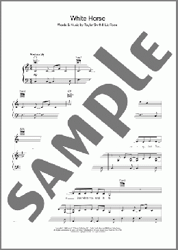 White Horse(Taylor Swift) 楽譜 その他 ダウンロード