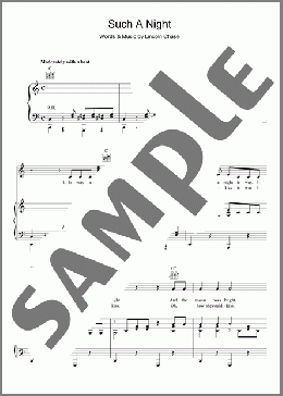 Such A Night(Elvis Presley) 楽譜 その他 ダウンロード