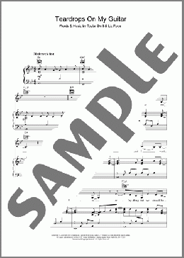 Teardrops On My Guitar(Taylor Swift) 楽譜 その他 ダウンロード
