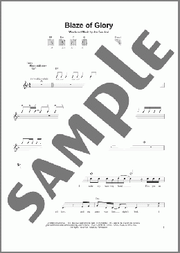 Blaze Of Glory(Jon Bon Jovi) 楽譜 メロディ ダウンロード