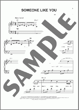 Someone Like You(Adele) 楽譜 ピアノ（ソロ） ダウンロード