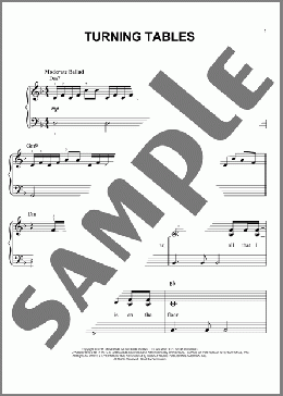 Turning Tables(Adele) 楽譜 ピアノ（ソロ） ダウンロード