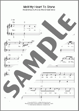 Melt My Heart To Stone(Adele) 楽譜 ピアノ（ソロ） ダウンロード