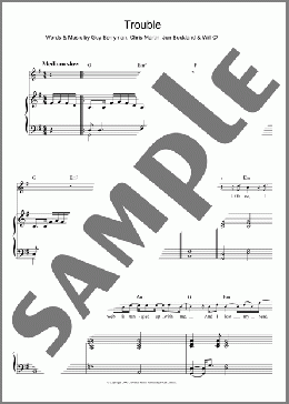 Trouble(Coldplay) 楽譜 その他 ダウンロード