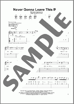 Never Gonna Leave This Bed(Maroon 5) 楽譜 ギター（ソロ） ダウンロード