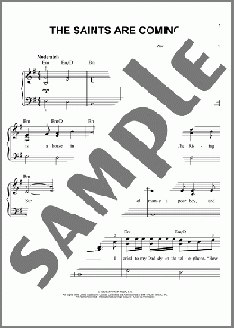 The Saints Are Coming(U2/U2 & Green Day) 楽譜 ピアノ（ソロ） ダウンロード